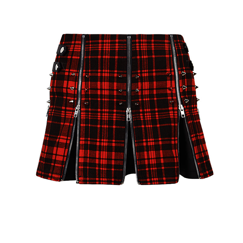 Q-264 Two Wear Latest Fashion Ladies Extreme Short Punk Skirt