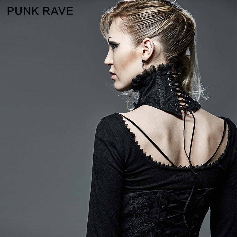 S-149 Palace Asymmetric Gothic Accessories Fake Shirt Collar