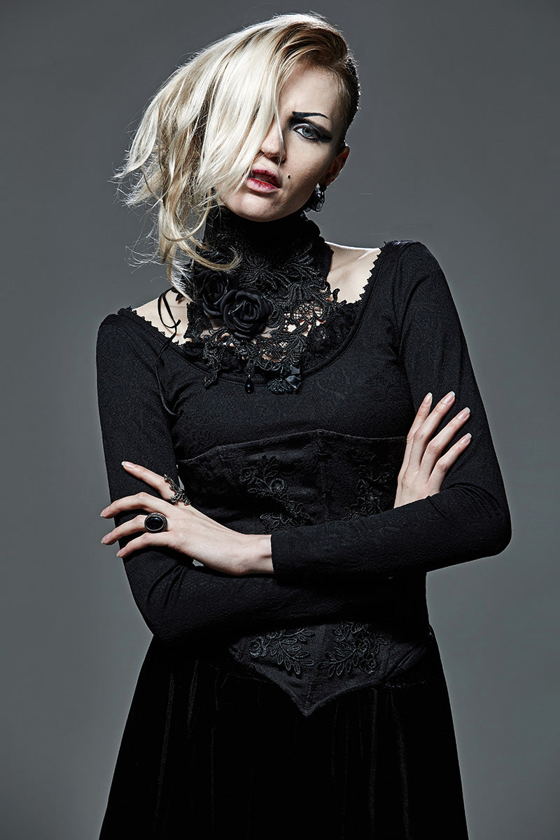 S-149 Palace Asymmetric Gothic Accessories Fake Shirt Collar