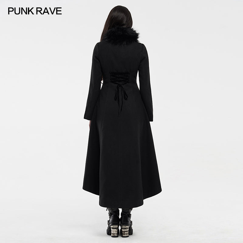 WY-1214LCF gothic embroideredlong coat