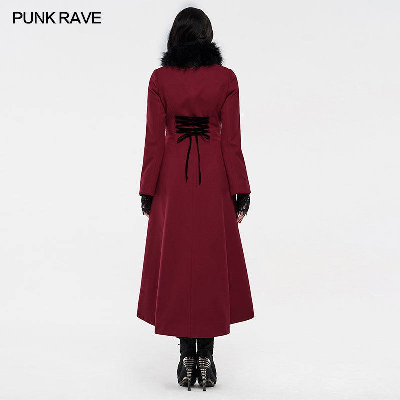 WY-1214LCF gothic embroideredlong coat