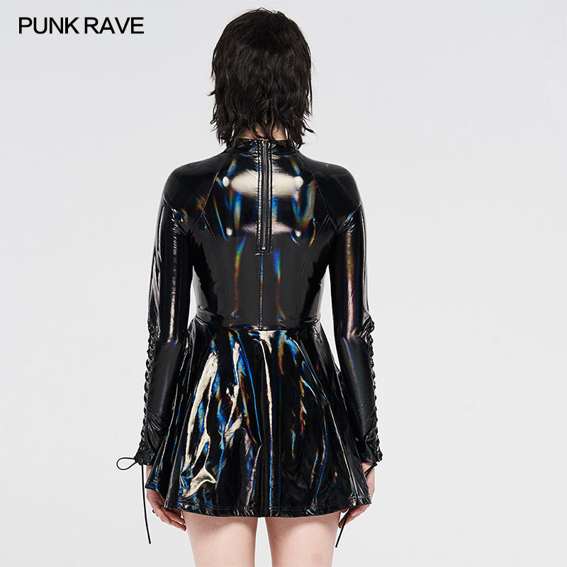 WQ-481LQF Punk Glitzy Sexy Short Dress