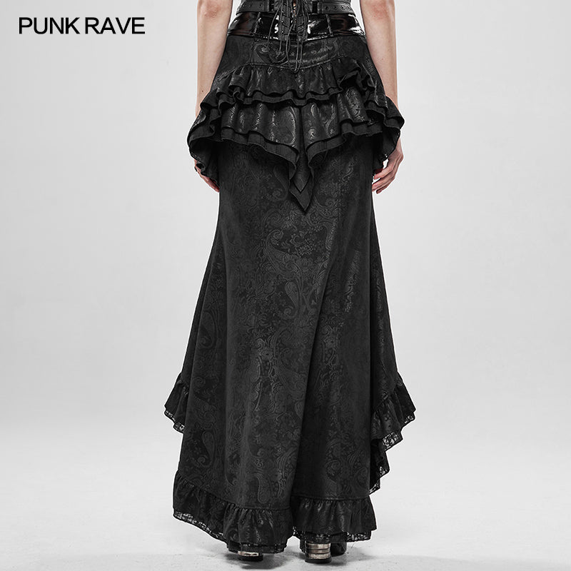 WQ-441BQF Steampunk Gorgeous Noble Fishtail Skirt