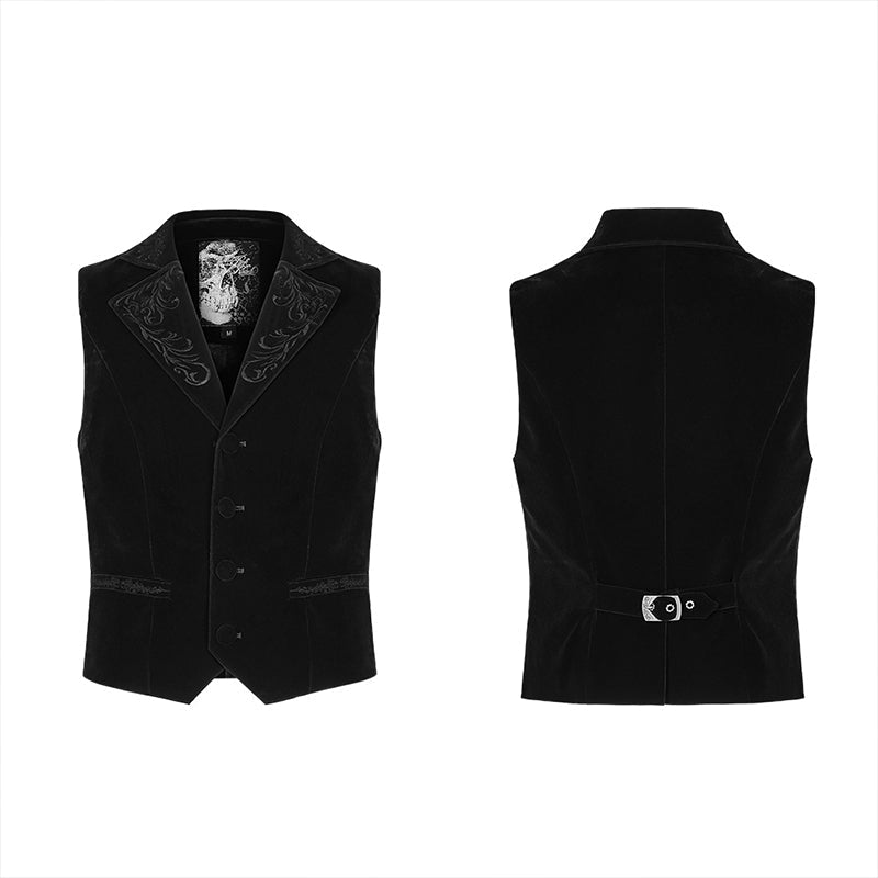 WY-1270MJM Exquisitely embroidered gothic vest