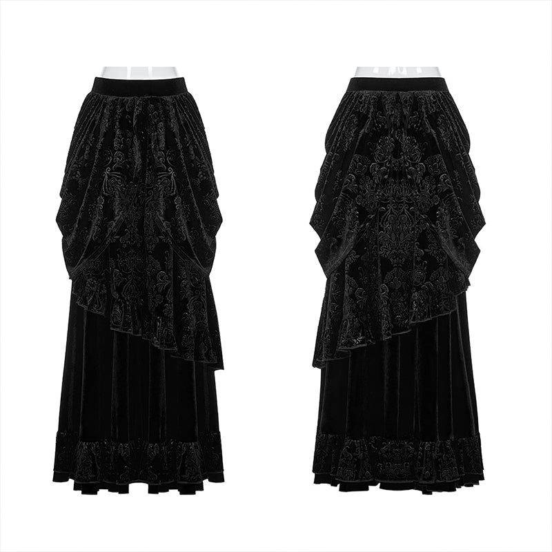 WQ-486BQF Victoria Gorgeous Court Long Skirt