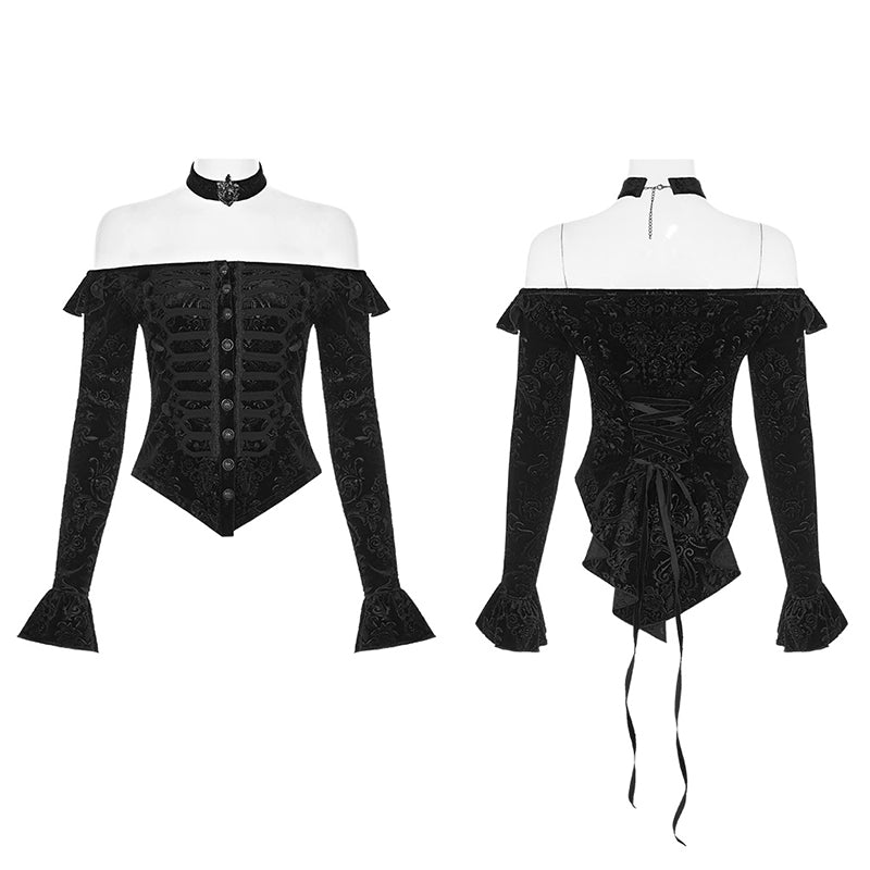 WY-1220CCF Victoria royal  palace Velvet shirts