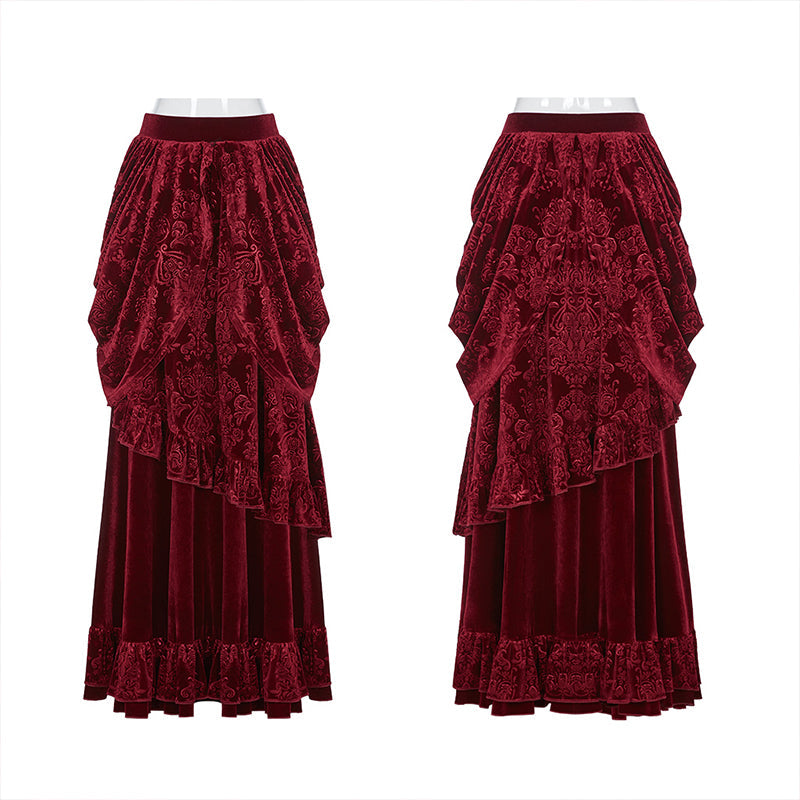 WQ-486BQF Victoria Gorgeous Court Long Skirt