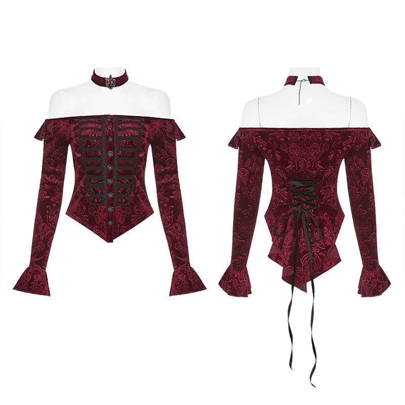 WY-1220CCF Victoria royal  palace Velvet shirts