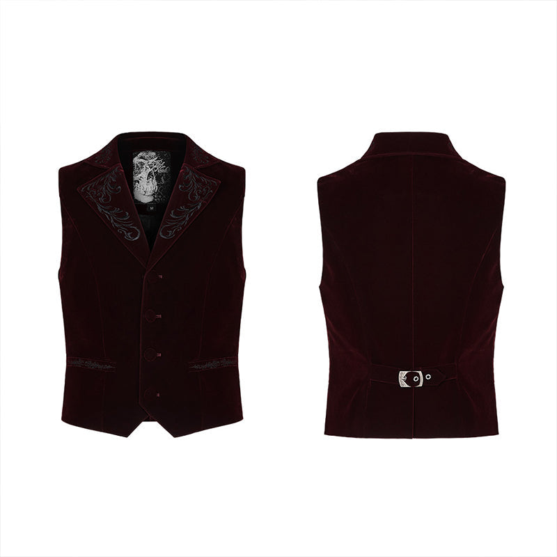 WY-1270MJM Exquisitely embroidered gothic vest