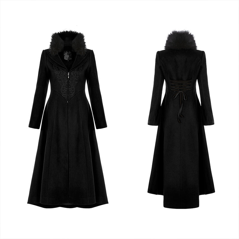 WY-1214LCF gothic embroideredlong coat