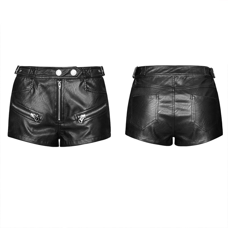 OPK-250 Locomotive Handsome PU leather Shorts