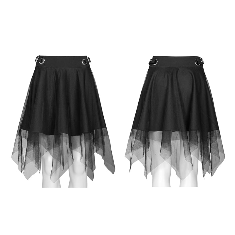 OPQ-612 Daily Dark mesh skirt