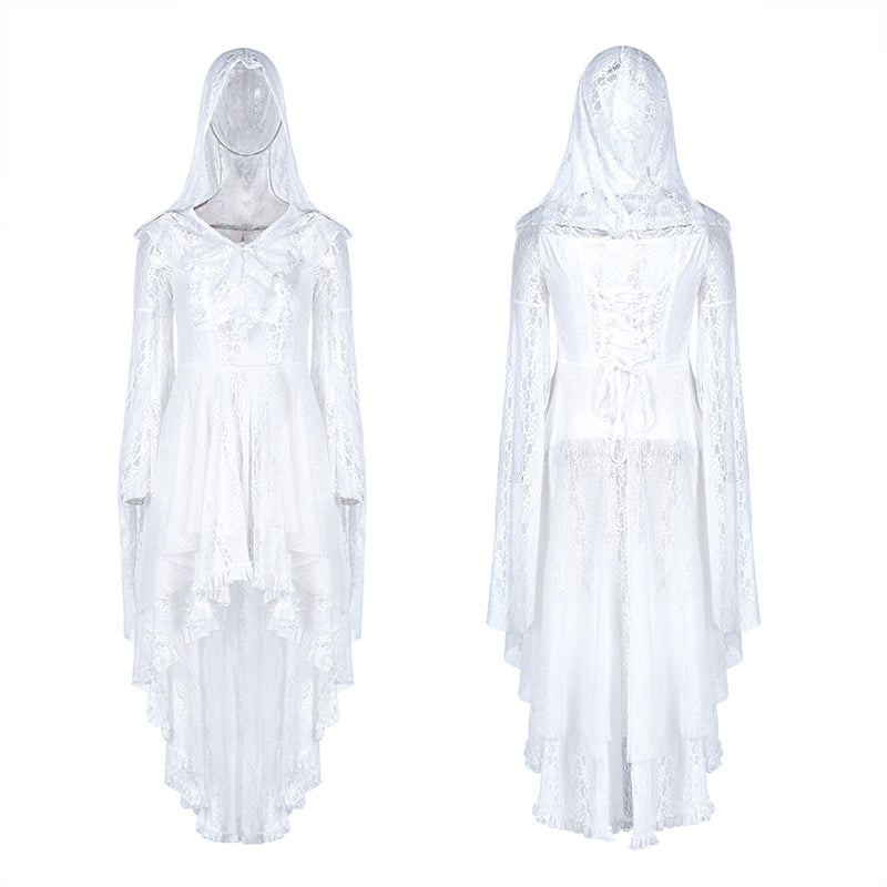 WQ-456 Wilderness Witch Lace Irregular Dress