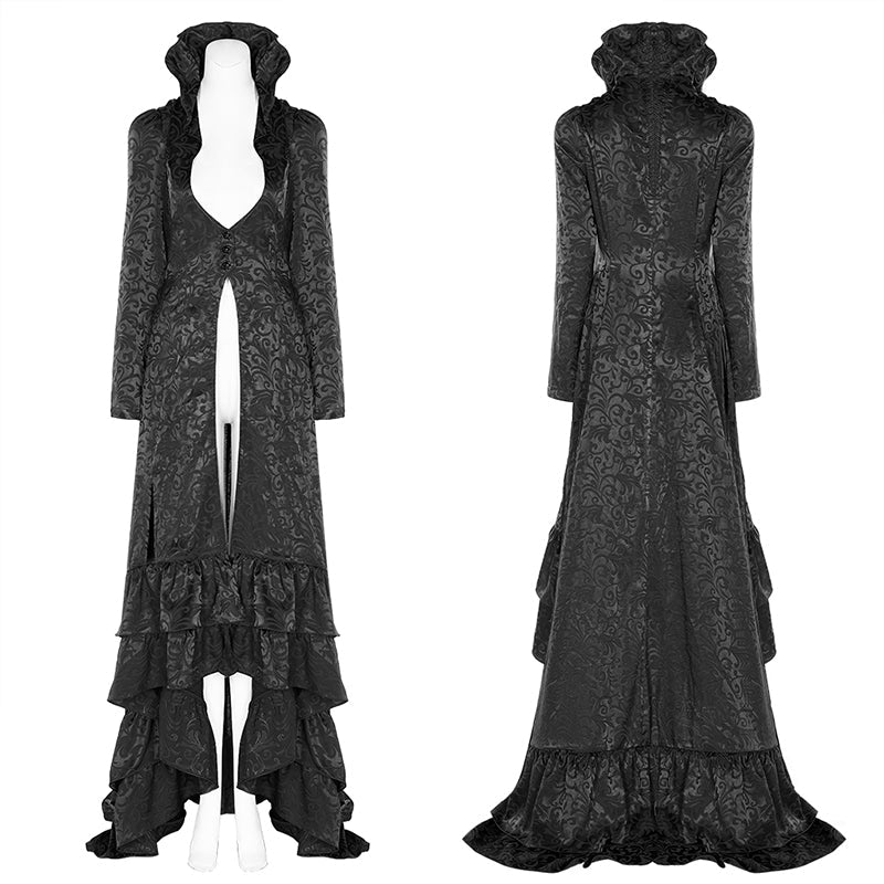 WY-1137 Gothic Witchs Wedding Dress Long Coat