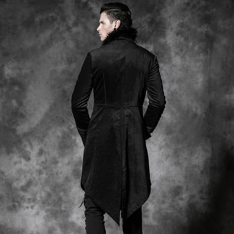 Y-458 Casual Long With Camel Collar Gothic Trench Coats For Men