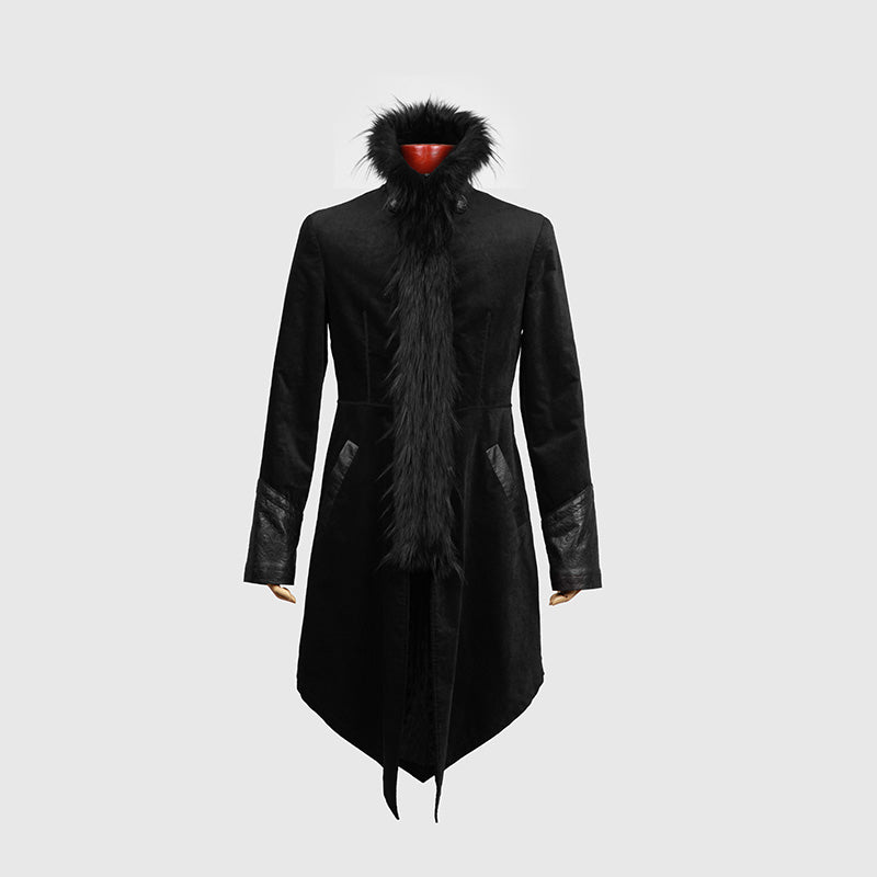 Y-458 Casual Long With Camel Collar Gothic Trench Coats For Men