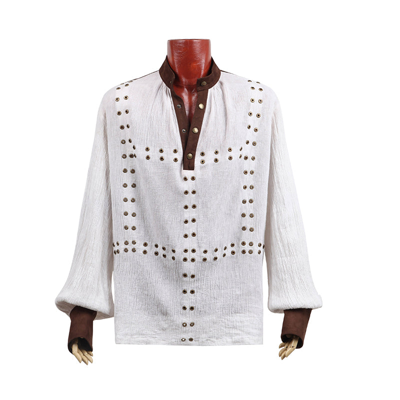 Y-526 Translucent Cotton Long Sleeve Punk Shirts For Men