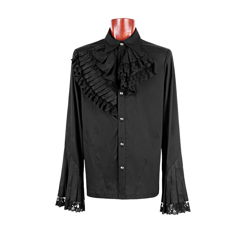 Y-603 Halloween Steampunk Gothic Shirt With Long Sleeve For Men