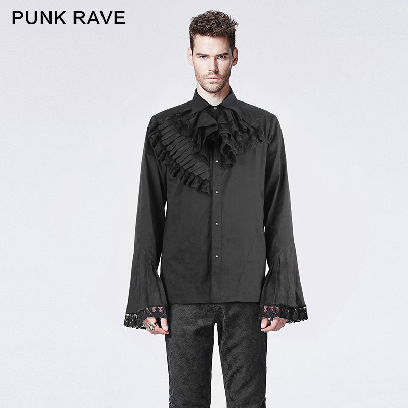 Y-603 Halloween Steampunk Gothic Shirt With Long Sleeve For Men