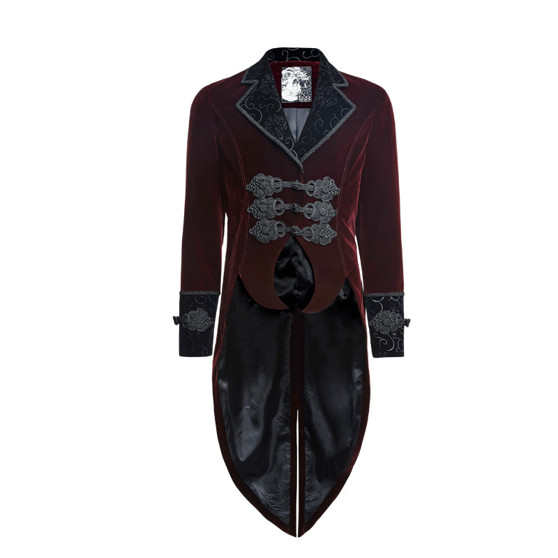 Y-635 Fashion Classical Gentle Long Gothic Jacket With Velour