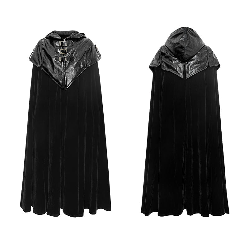 Y-693 Retro Delicate Long Gothic Trench Coats With Hoody