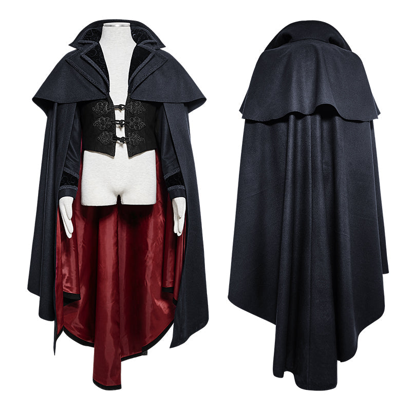 Y-709 Luxury Gothic Trench Coats With Pattern Like Vampire Count Cape