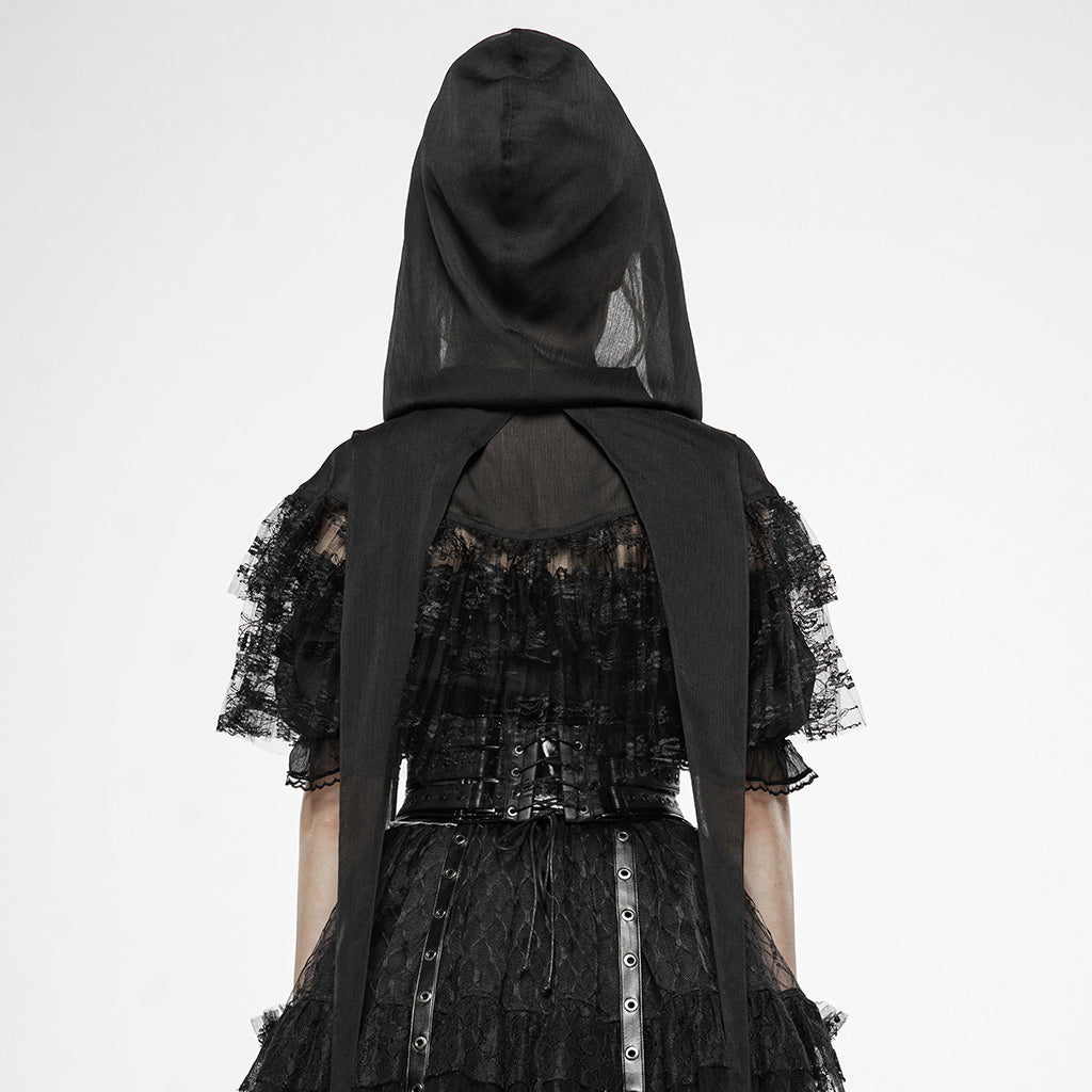 WLY-096 Dark Magic Lace Perspective Cloak