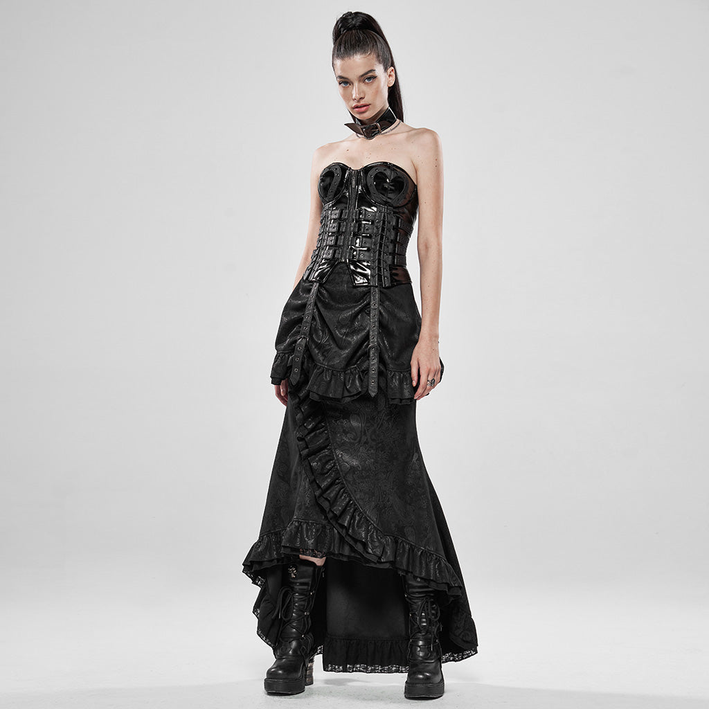 WQ-441BQF Steampunk Gorgeous Noble Fishtail Skirt