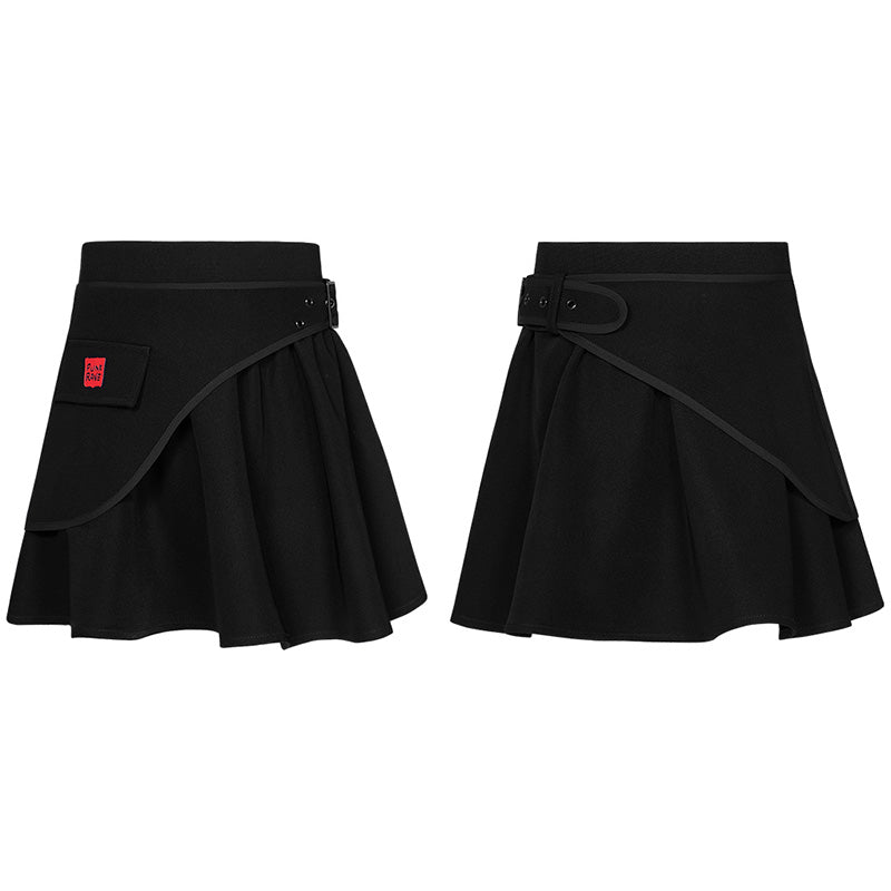 RQ-003BQ Punk waist-sealing pleated skirt