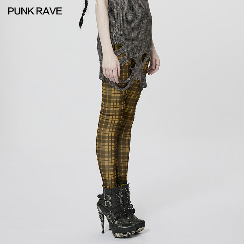 WK-539DDF Punk Simple colorful Leggings