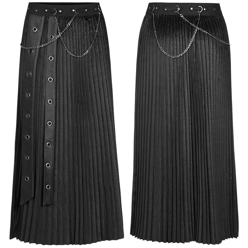 WQ-529BQF PUNK velvet skirt