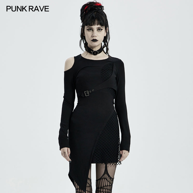 WQ-533LQF PUNK long sleeve dress