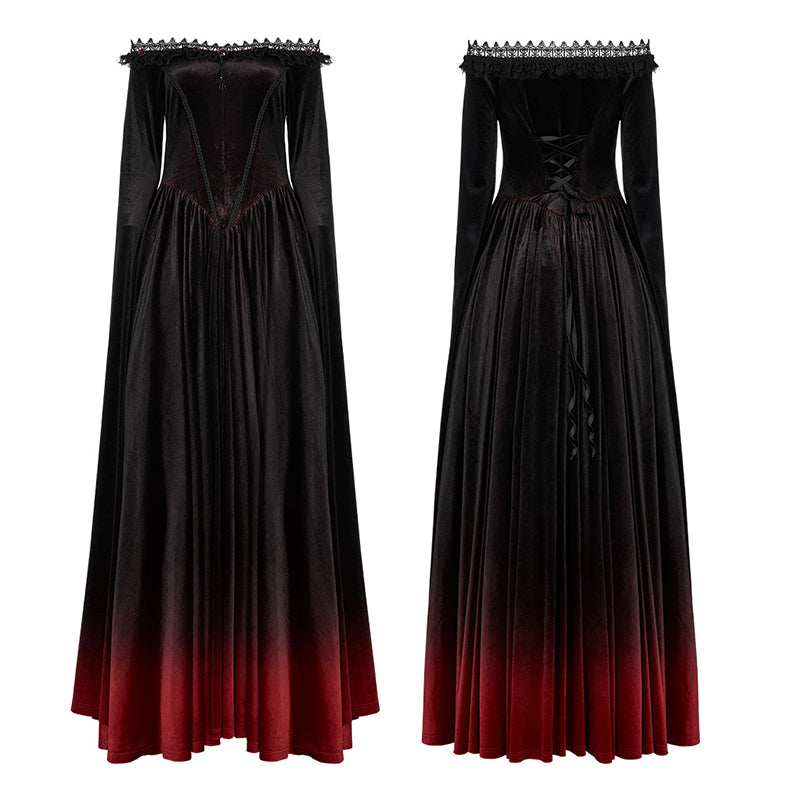 WQ-599LQF 2022 Gothic gradient gown dress