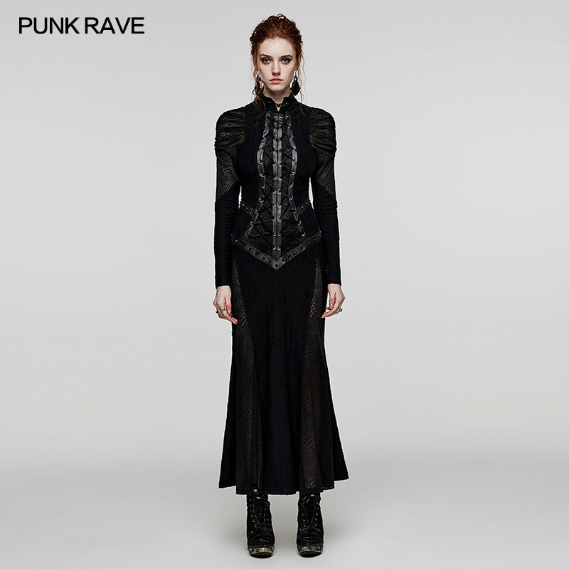 WQ-653LQF Gothic Daily velvet Dress