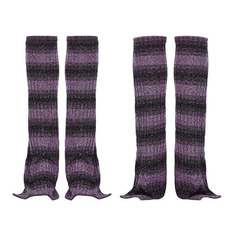 WS-513JTF Daily striped leg warmer