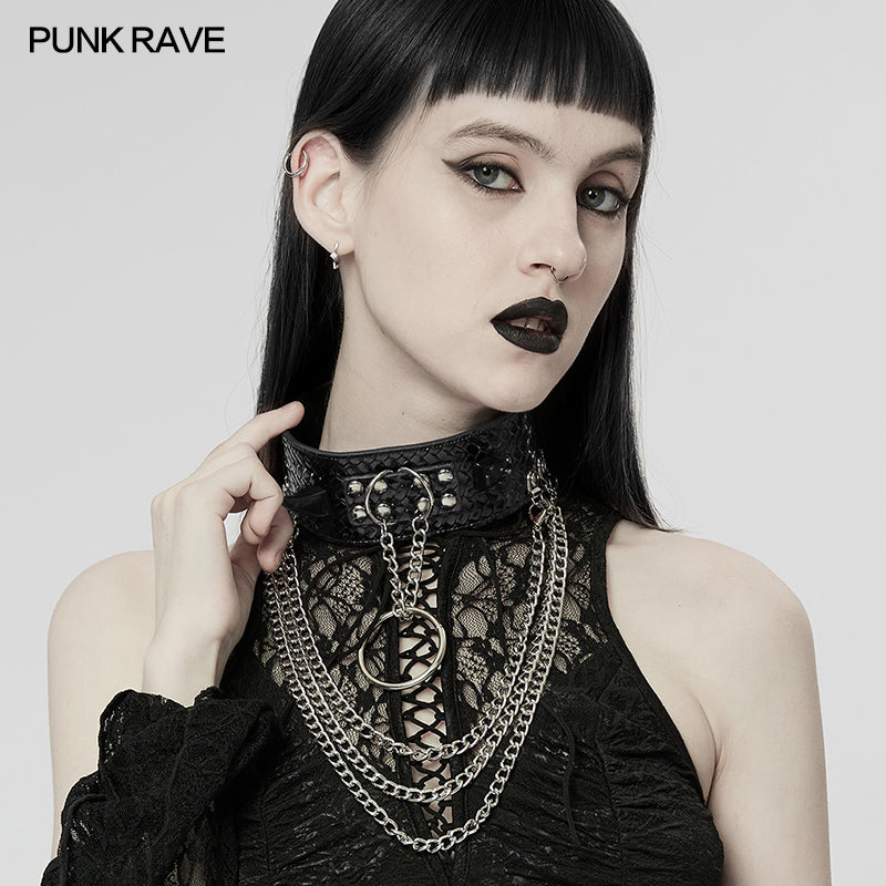 WS-539LHF Punk wild python grain choker