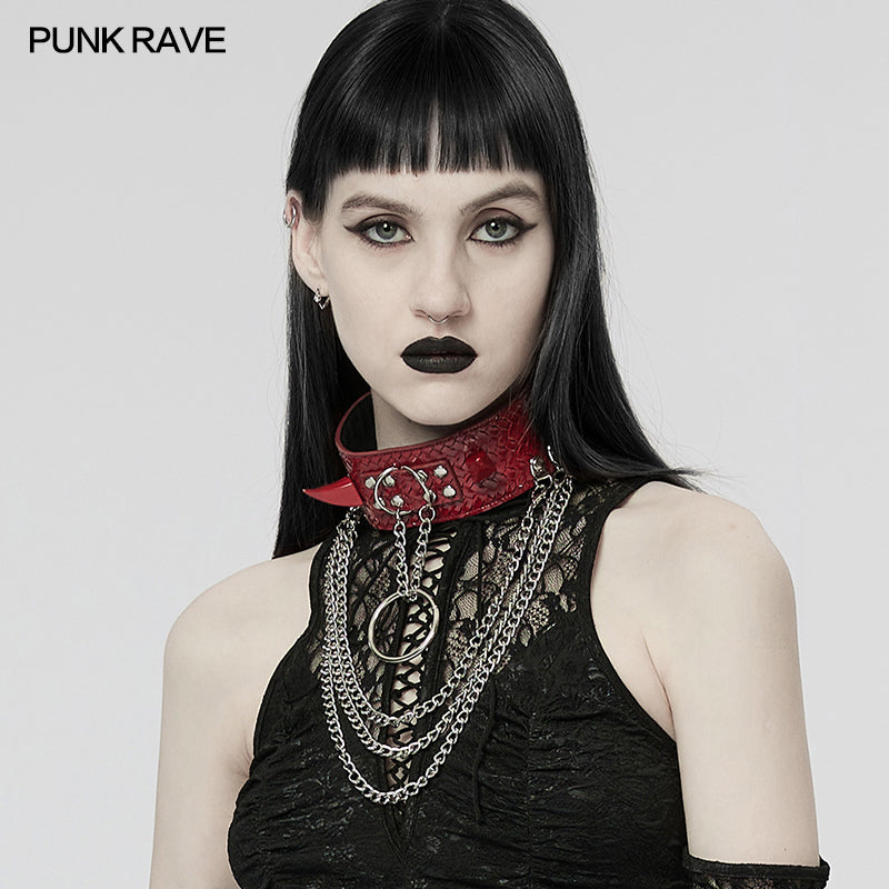 WS-539LHF Punk wild python grain choker