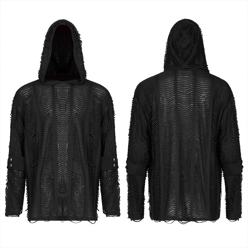 WT-688TCM Goth Loose Knit Hoodie