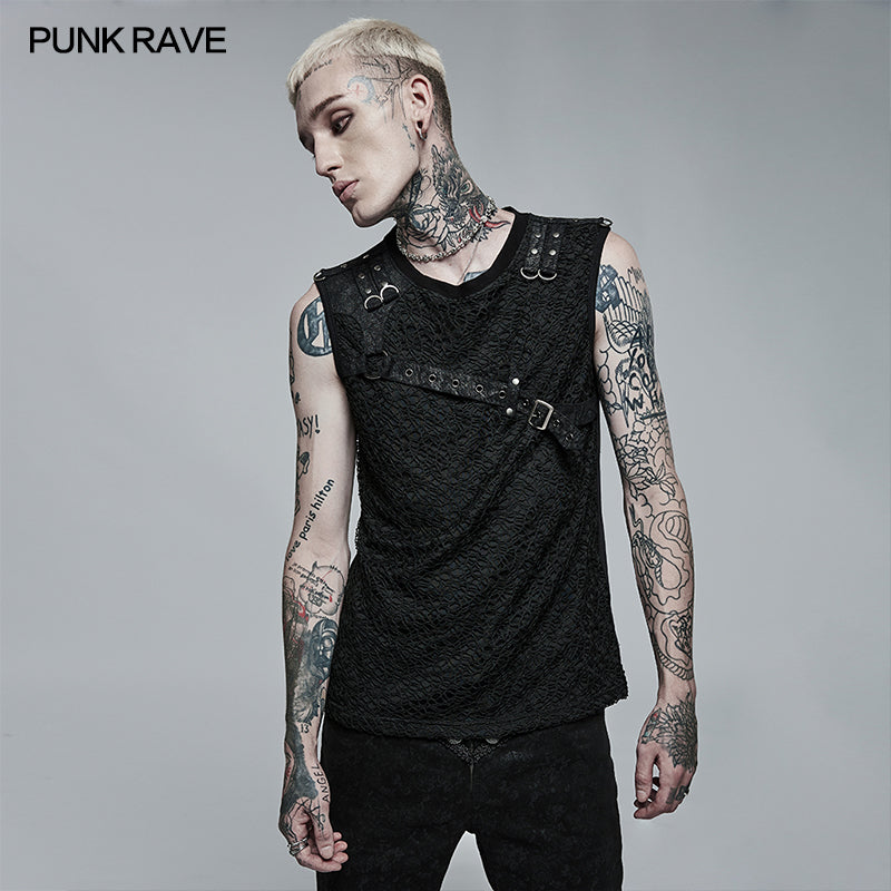 WT-705BXM Punk Mesh Tank Top