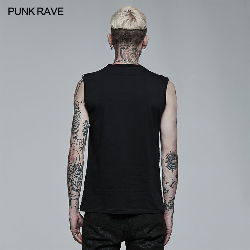 WT-705BXM Punk Mesh Tank Top