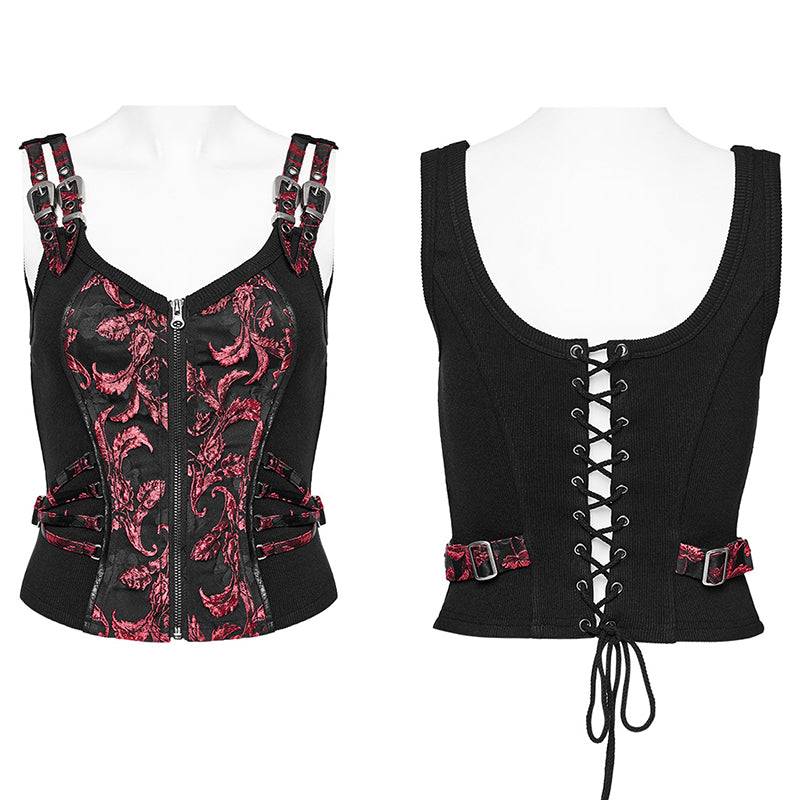 WY-1037MJF Steampunk Jacquard Vest