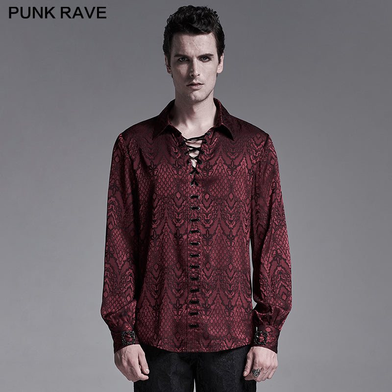 WY-1279CCM Gothic jacquard shirt