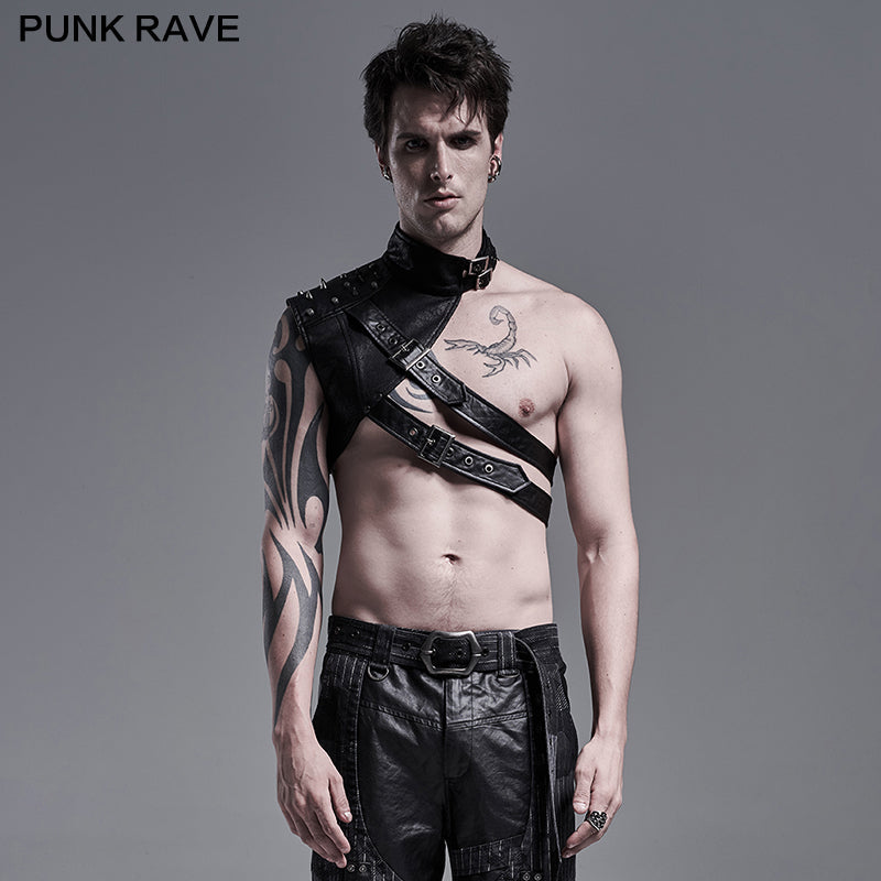 WY-1293XDM Punk mens one-arm shoulder armor