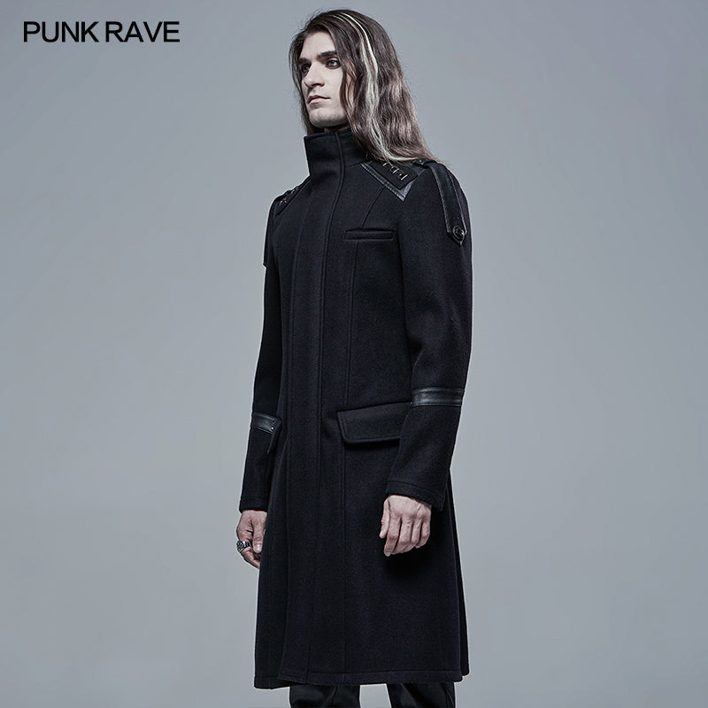 WY-1337ECM Goth Simple Woollen Cloth Jacket