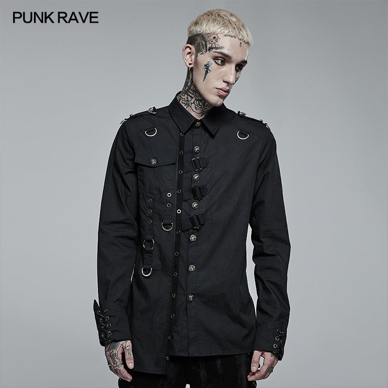 WY-1362DQM Punk Asymmetric Shirt