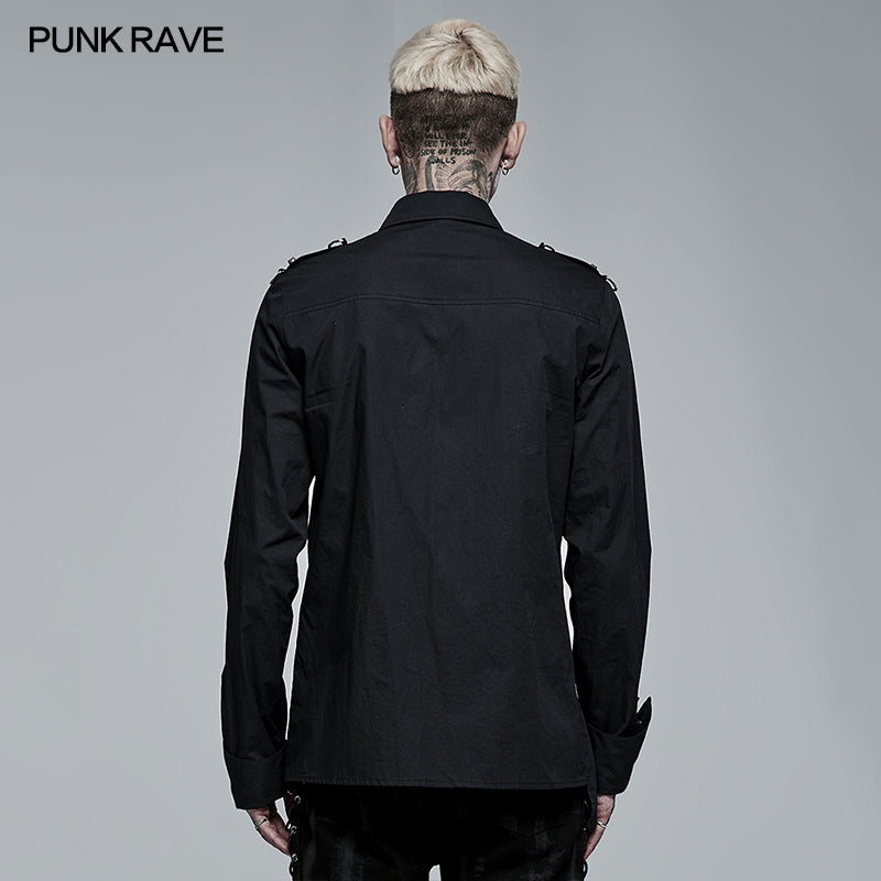 WY-1362DQM Punk Asymmetric Shirt