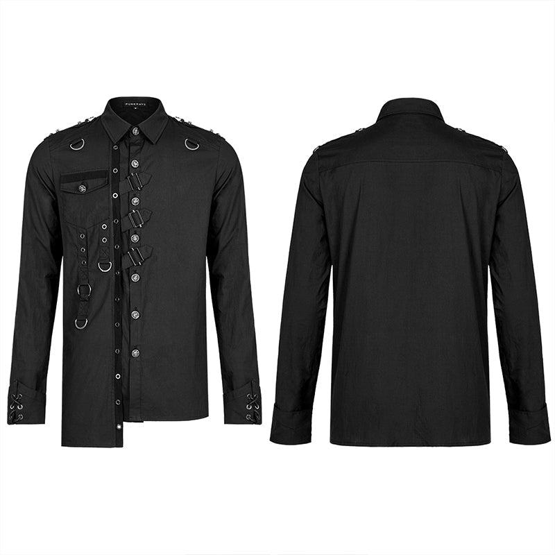 WY-1362DQM Punk Asymmetric Shirt