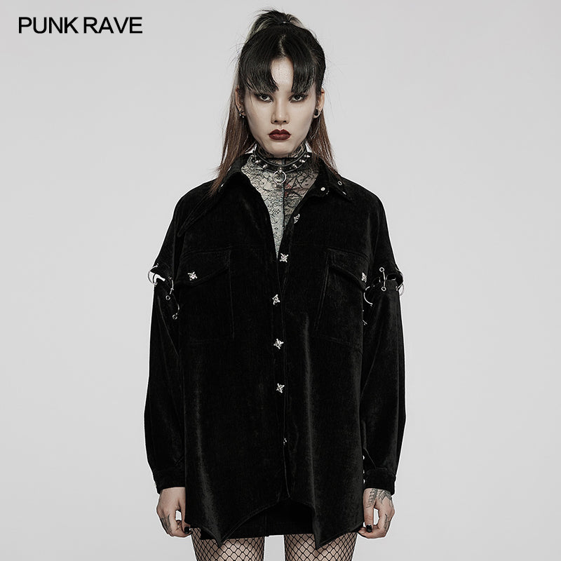 WY-1390CCF Punk decomposition daily shirt