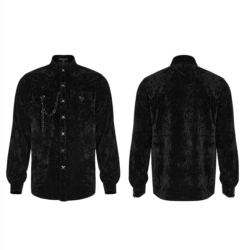 WY-1441CCM 2022 Gothic daily  velvet  shirt