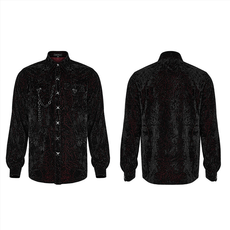 WY-1441CCM 2022 Gothic daily  velvet  shirt